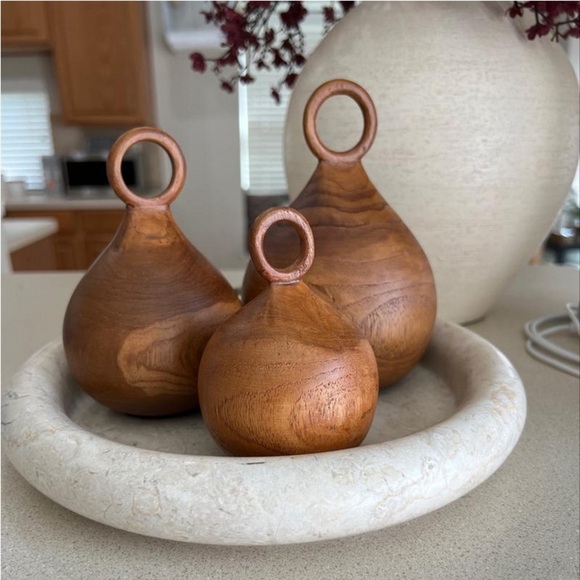 Set of 3 Wood Objects - Threshold™ designed with Studio McGee new in box - Picture 4 of 6